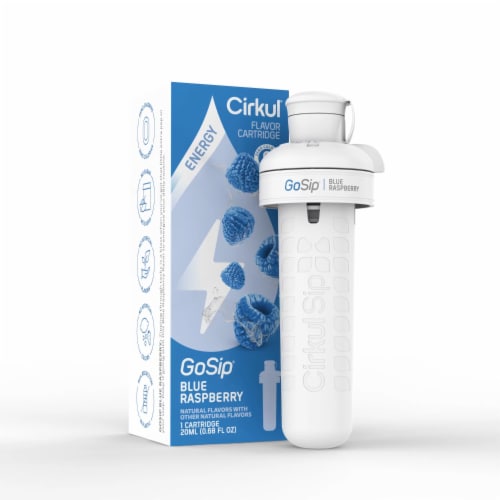 Cirkul® GoSip Blue Raspberry Flavor Cartridge Perspective: front