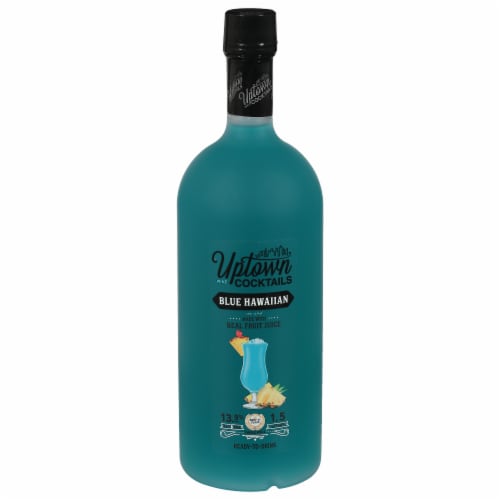 Uptown Cocktails Blue Hawaiian Wine Ready to Drink Cocktail Perspective: front