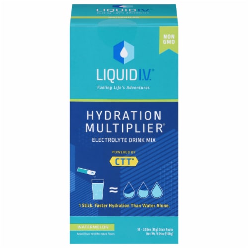 Liquid I.V.® Hydration® Multiplier Watermelon Electrolyte Drink Mix Sticks Perspective: front
