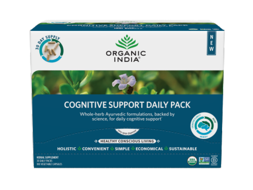 Organic India Cognitive Daily Support Perspective: front