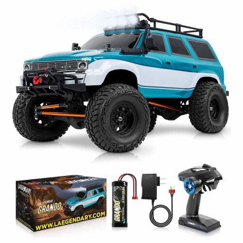 LAEGENDARY Grando 1:10 Scale RTR RC Remote Control Rock Crawler SUV, Blue-Green, 1 Piece - Jay C Food Stores LAEGENDARY Grando 1:10 Scale RTR RC Remote Control Rock Crawler SUV, Blue-Green, 1 Piece - Jay C Food Stores