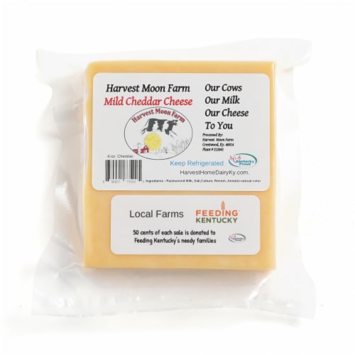 Harvest Moon Farm Mild Cheddar Cheese Perspective: front