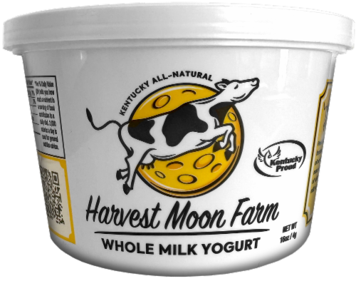 Harvest Moon Farm Whole Milk Yogurt Tub Perspective: front