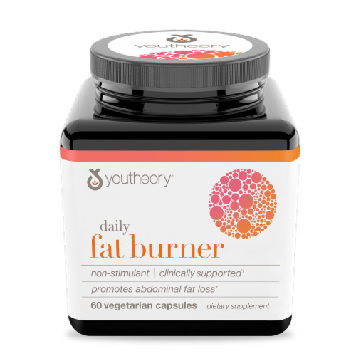 Youtheory® Daily Fat Burner Vegetarian Capsules Perspective: front