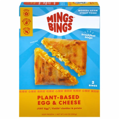 Mings Bings Plant-Based Egg & Cheese Breakfast Pockets Perspective: front