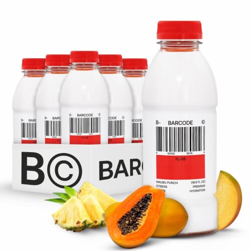 Barcode Malibu Punch Fitness Water Bottle Perspective: front