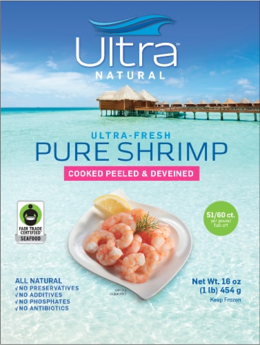 Ultra™ Natural Cooked-Peelefd & Deveined Shrimp Perspective: front