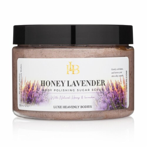 Honey Lavender Body Polishing Scrub Perspective: front