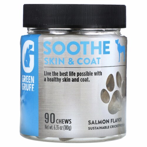 Green Gruff® Soothe Salmon Flavor Skin & Coat Chews Perspective: front
