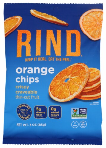 Rind® Orange Fruit Chips Perspective: front