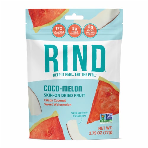 RIND Snacks Coco Melon Dried Fruit Superfood - 3oz Bags, 6 Bags Total Perspective: front