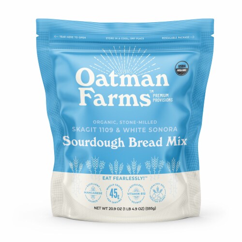 Oatman Farms™ Organic Classic White Sonora & Skagit 1109 Sourdough Bread Mix Perspective: front