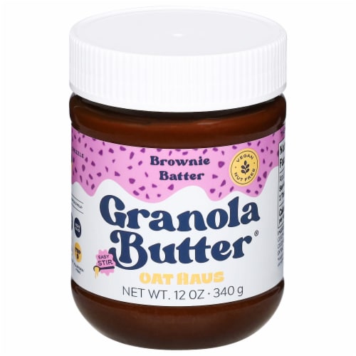 Oat Haus Brownie Batter Granola Butter Perspective: front