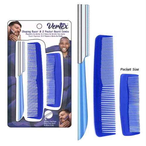 Beard Comb For Men Razor Shaping For Straight Edge Mens Brush
