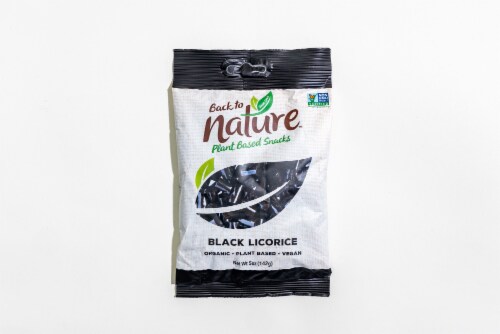 Back To Nature Plant Based Black Licorice Candy Perspective: front