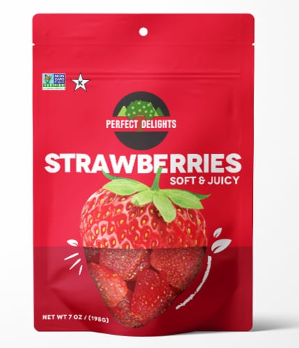 Perfect Delights Strawberries Soft & Juicy Perspective: front