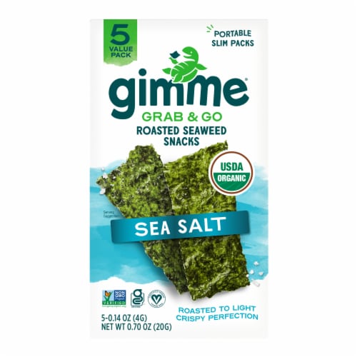 Grab & Go Sea Salt Seaweed Snacks - .14oz (5 Pack)