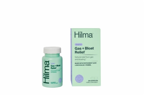 Hilma® Gas + Bloat Relief Capsules Perspective: front
