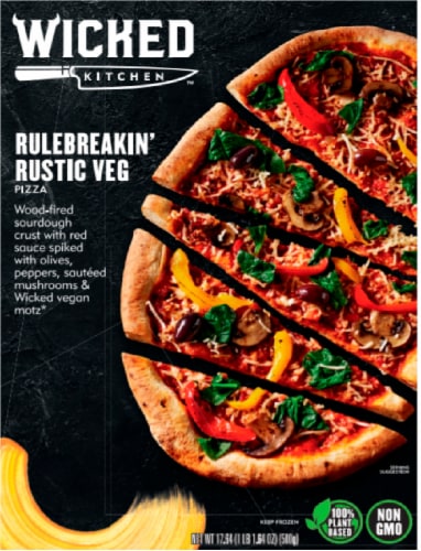 Wicked Kitchen™ Rulebreakin' Rustic Vegetable Pizza Perspective: front