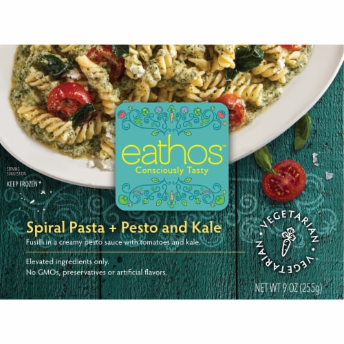 Eathos™ Spiral Pasta + Pesto & Kale Perspective: front