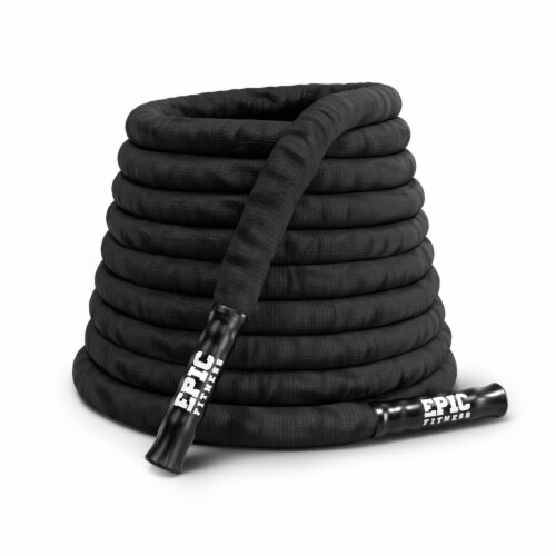 Epic Fitness 30 Foot Sleeved Battle Rope, Strength Training