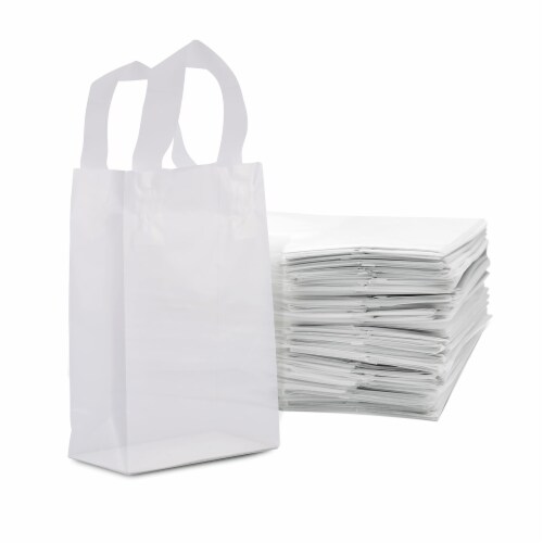 Prime Line Packaging Clear Plastic Bags with Handles Boutiques Retail Bags  Bulk 100 Pcs 6x3x9, 100 Pcs - Kroger