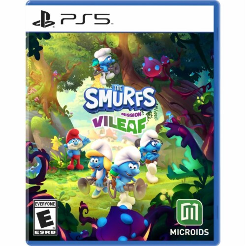 Maximum Games 850024479357 Smurfs Mission Vileaf Standard Edition Playstation 5 Game Perspective: front