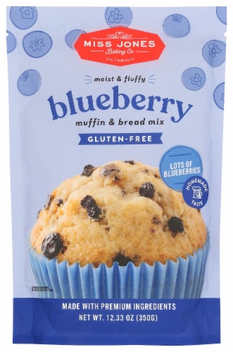 Miss Jones Gluten-Free Blueberry Muffin & Bread Mix Perspective: front