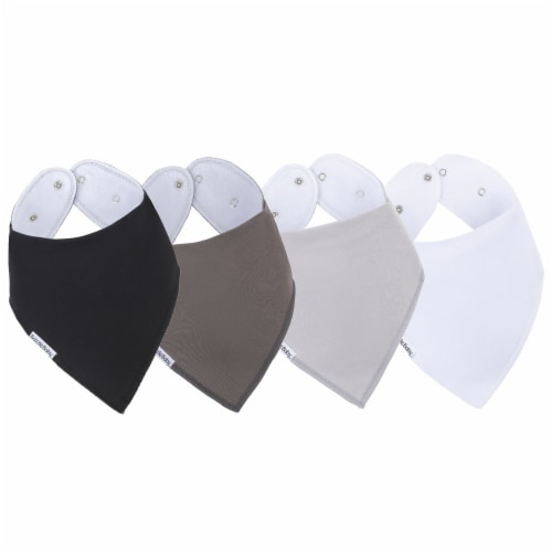 Bazzle Baby Bandana Bib 4-Pack, Jude Perspective: front