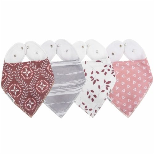 Bazzle Baby Bandana Bib 4-Pack, Sloane Perspective: front