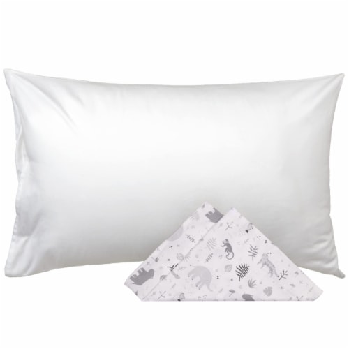 WeeSprout Toddler Polyester Organic Cotton Shell and Pillowcases Small Kids Pillow 18x13x3 1 Pillow 2 Pillowcases Foods Co