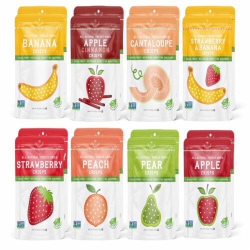 Nature's Turn Freeze-Dried Fruit Crisps Mega Variety Pack - 16ct Perspective: front