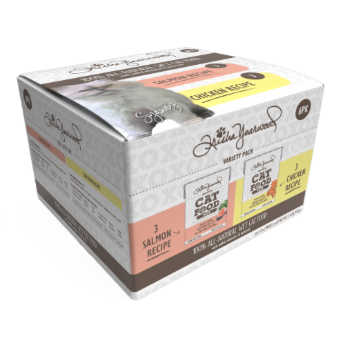 Trisha Yearwood Natural Wet Cat Food Pate (6 pack) Perspective: front