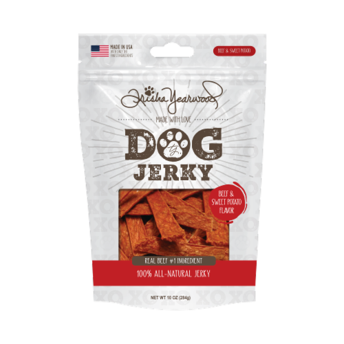 Trisha Yearwood Beef & Sweet Potato All Natural Dog Jerky Perspective: front