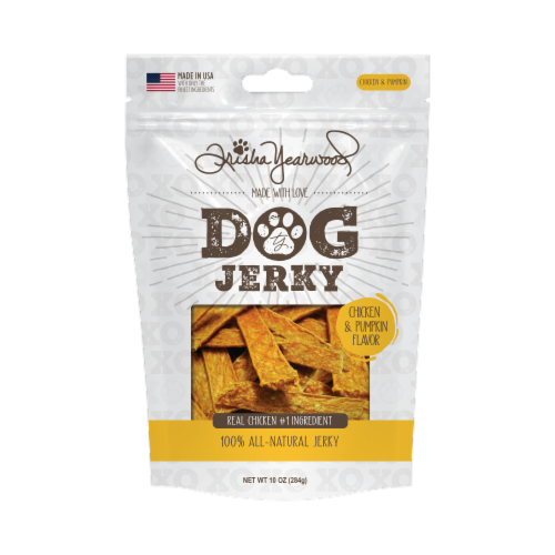 Trisha Yearwood Chicken & Pumpkin All Natural Dog Jerky Perspective: front