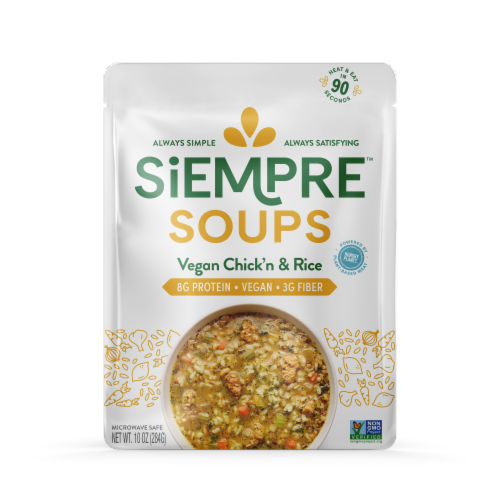 Siempre Soups Chicken & Rice Soup Perspective: front