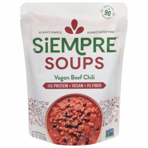 Siempre™ Soups Vegan Beef Chili Perspective: front