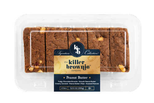 The Killer Brownie Company® Peanut Butter Fudgy Chocolate Brownies Perspective: front
