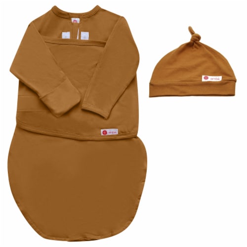 embe Infant Hat And Long Sleeve Swaddle Sack Bundle Perspective: front