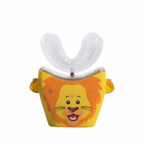 AutoBrush Kids Pro with Nylon Brush Head - Ultrasonic Whole Mouth Toothbrush (Ages 9-12) Perspective: front
