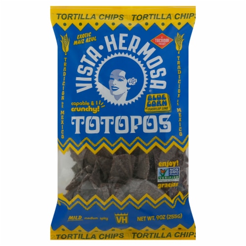 Vista Hermosa Chips Tortilla Blue 9 oz Perspective: front