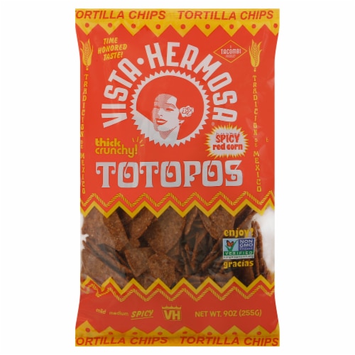 Vista Hermosa Chips Tortilla Red 9 oz Perspective: front