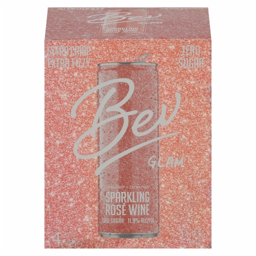 Bev Glam Rose California Sparkling Wine Perspective: front
