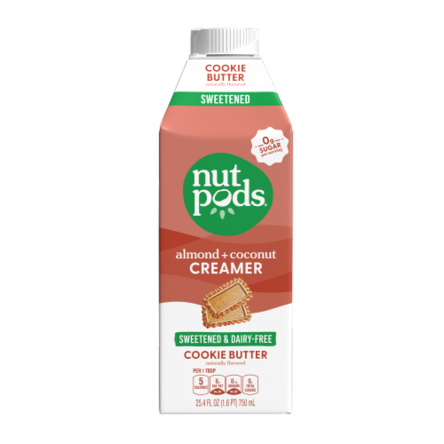 nutpods® Cookie Butter Sweetened Almond+Coconut Creamer Perspective: front