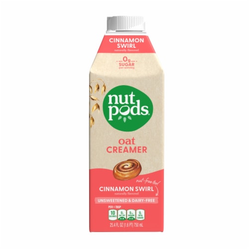 nutpods® Cinnamon Swirl Unsweetened Oat Creamer Perspective: front
