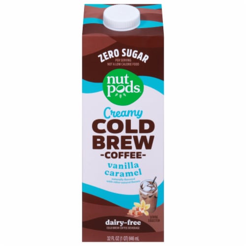 Nutpods® Dairy Free Creamy Vanilla Caramel Cold Brew Coffee Perspective: front