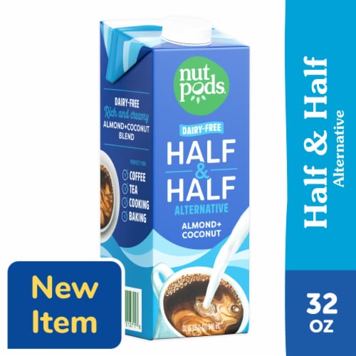 nutpods® Non Dairy Half & Half Alternative made with Almonds and Coconuts Perspective: front