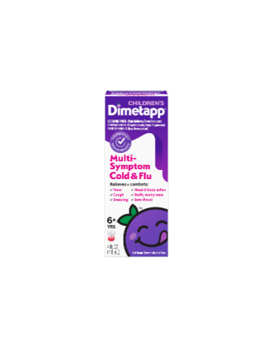 DimeTapp Nightime Cold & Congestion Medicine Perspective: front