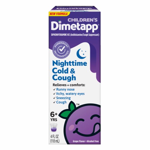 Children’s Dimetapp Nighttime Cold & Cough Perspective: front