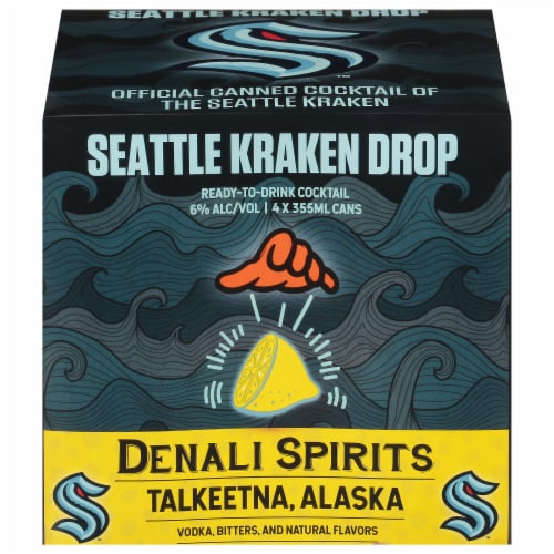 Denali Spirits Seattle Kraken Dop Cocktail Perspective: front